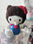Monchhichi Hello Kitty Overalls Plush