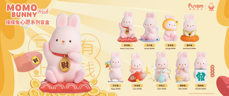 momomun　置物 Momo Bunny Wish Series