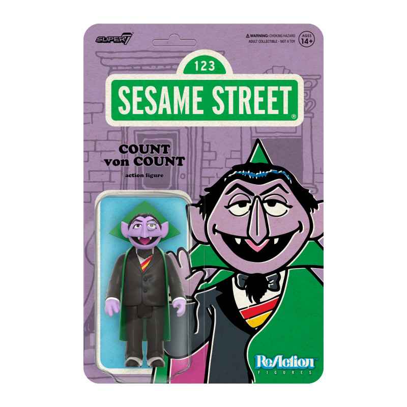 置物 Kith for Sesame Street Count Von Count Count Von Count ReAction Figure