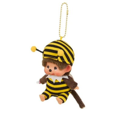 Monchhichi Big Head Bumblebee Keychain