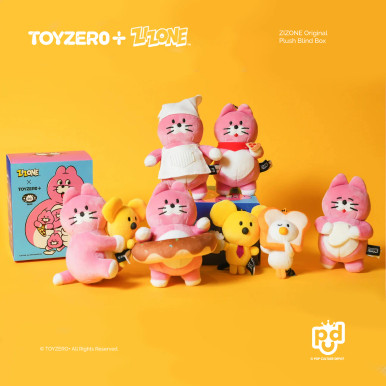 ZIZONE Pink Cat Plush Series