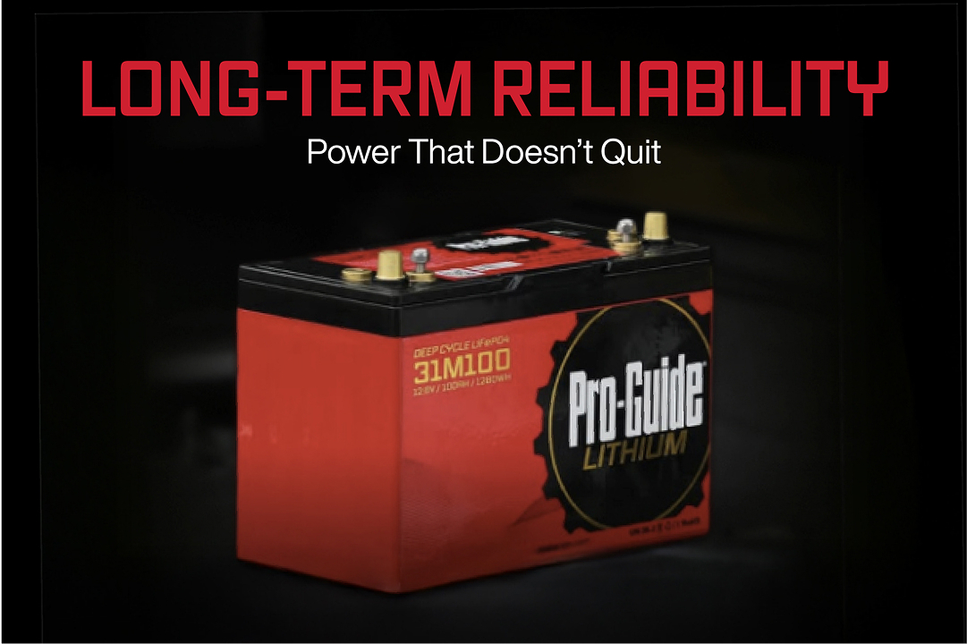 36V 75AH Group 31 (Tall) LiFePO4 Deep Cycle Battery