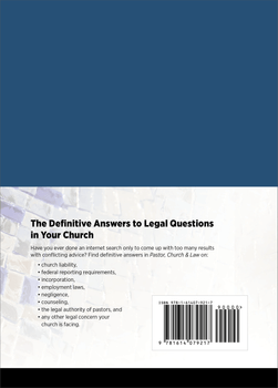 Pastor, Church & Law, Fifth Edition Pastor, Church & Law, Fifth Edition