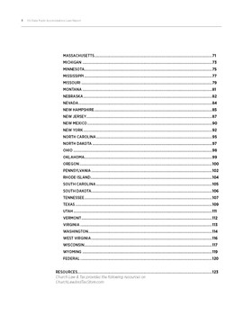 50-State Public Accommodations Laws Report - TOC_1