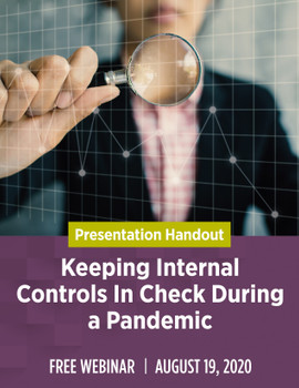 Keeping Internal Controls In Check During a Pandemic