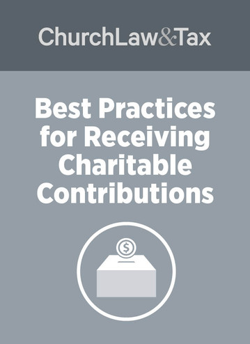 Best Practices for Receiving Charitable Contributions