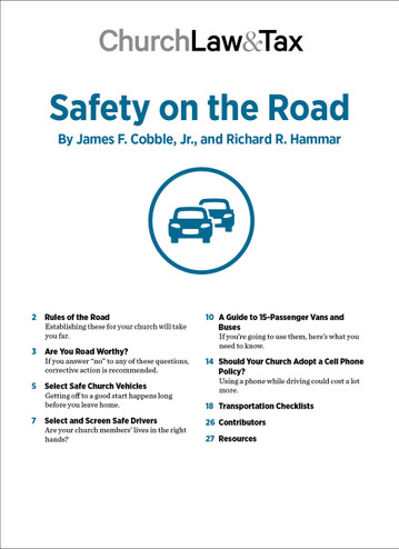 Safety on the Road Table of Contents