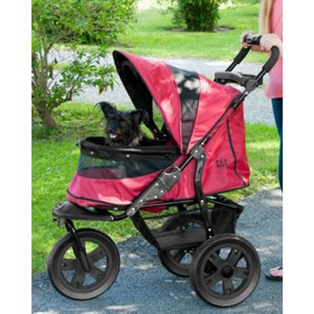 Pet Gear at3 NOZIP Pet Stroller RUGGED RED PG8350NZRR