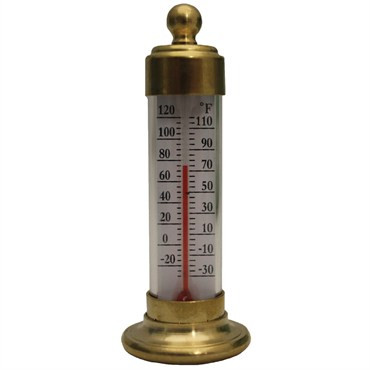 Weems & Plath Conant Vermont Desk Living Brass Finish Thermometer CCBT19LFB