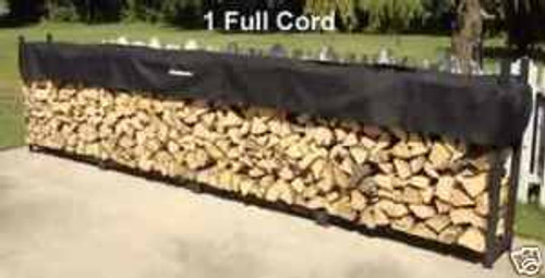 Woodhaven Log, Firewood Rack & Cover 16"x4'x14"