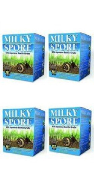 Milky Spore Powder 8 X 40oz. Organic Grub & Japanese Beetle Control Treats 80,000 Sq. Ft. 80040-6