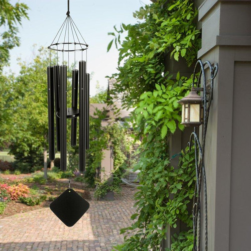 The Soprano wind chime is our smallest chime, its sound is delicate yet brilliant. Claude Debussy, inspired by Balinese music at the 1896 Paris Exposition, began composing with this atonal Whole Tone scale, used for example in his piece "La Mer". Later, television's original Star Trek used it in the "beaming up" sequences. TV and film scores frequently feature it for underwater scenes, dream and "flashback" sequences. This chime is perfect for apartment dwellers or small patios. Soprano chimes measure 30 inch tall from the top of knot to the base of the windcatcher.




These enchanting wind chimes blend old world craftsmanship with the latest in technology - harmonizing art and science to uplift the spirit and delight the senses. Music of the Spheres® Windchimes with its matte black, powder coated aluminum-alloy tubing will never rust and will always look elegant. These wind chimes make great gifts and are an artistic addition to any garden. They are modern, functional, and simplistic in design. Group several wind chime sizes and tunings together to create your own symphony.




Whole Tone Soprano Chime:

    Overall Length: 30"
    Longest tube: 15"
    Tube Diameter (O.D.): 7/8"
    Weight: 2 lbs.
    Manufacturer's Warranty: 7 years