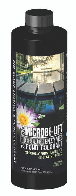 Microbe Lift Bio-Black Enzymes & Pond Colorant 1 Pint
