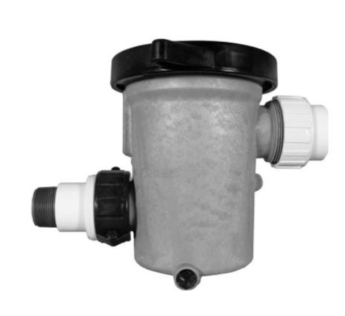 For Sequence 1000 Series Pumps and QuietDrive Medium Pressure Series

All units come complete with an internal strainer assembly and gasket seals.

Our 6" diameter, 90 cubic inch, strainer baskets are sold with either a 1.5" or 2" union adapter. 