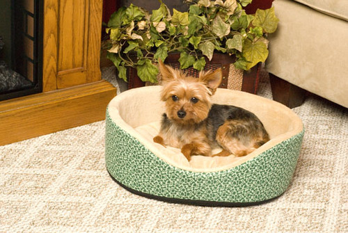 K&H Manufacturing Cuddle Sleeper Oval Medium Gray Paw Bone 19x25 KH7712