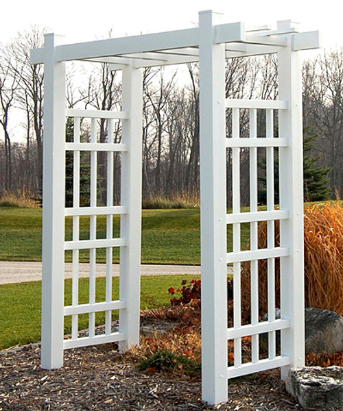 Dura-Trel Windsor Arbor, White, 85"H 11112 