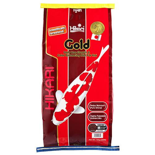  Hikari Gold 22 lb. Medium Pellet Koi Fish Food (hik02389