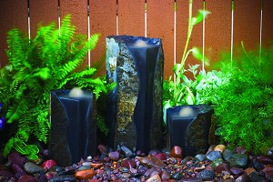 Double Textured Water Columns (Set of 3)