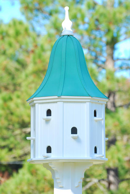 Fancy Home Products Purple Martin Bird House Patina Copper Roof 22" PMH22-12-12-PC