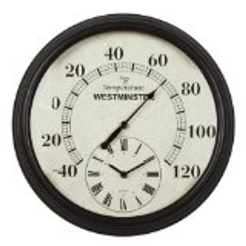 Luster Leaf Lincoln Thermometer with Clock 20057