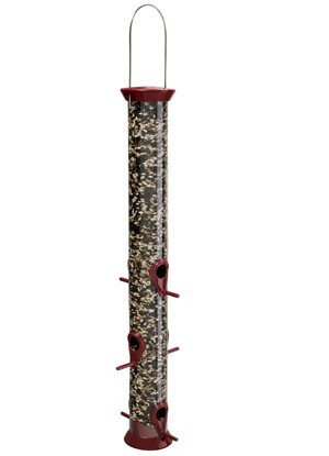 Droll Yankee New Generation Sunflower Bird Feeder, Large Burgandy