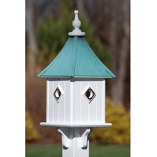 Fancy Home Products Square Bird House Patina Copper 10" BH10-SQ-4CP-PC
