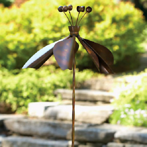 Ancient Graffiti Fuchsia Kinetic Spinner Staked