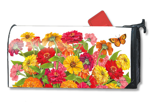 Magnet Works Mixed Zinnias MailWrap