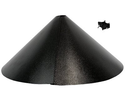 Audubon Wrap-Around Squirrel Baffle, Black, 17.375" dia. (AUD-NABAF18)