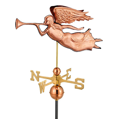 Good Directions Angel Weathervane - Polished Copper 630P