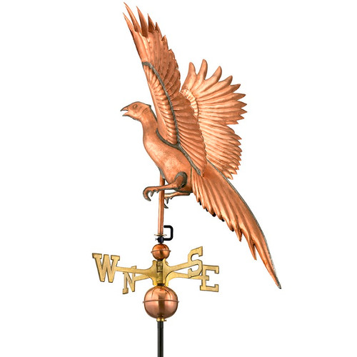 Good Directions Pheasant Weathervane - Polished Copper 656P