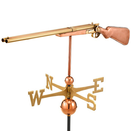 Good Directions Shotgun Weathervane - Polished Copper 693P