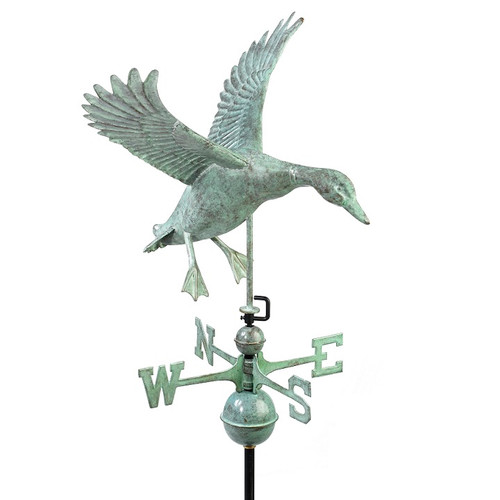 Good Directions Landing Duck Weathervane - Blue Verde Copper 9605V1