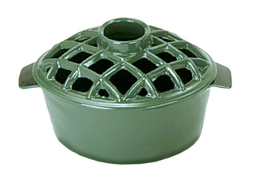 Achla Minuteman 2.2 qt Enamel Steamer - Lattice Top   T-50-GR