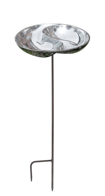 Achla Yin and Yang Birdbath with stand  BB-03-S