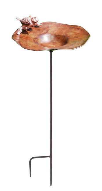 Achla Antiqued Birdbath w/ Birds with stand  BB-02AB-S