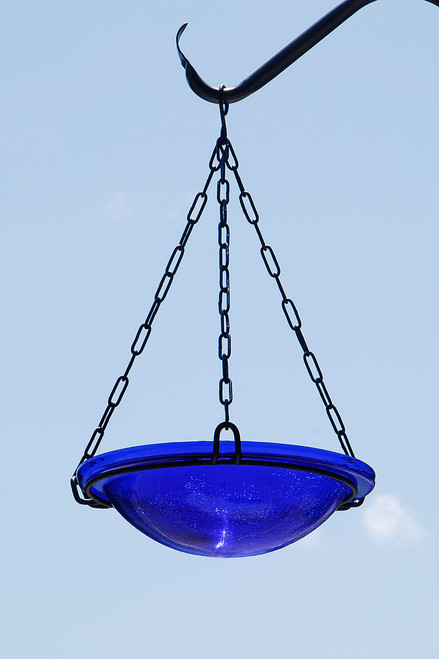 Achla Cobalt Blue Hanging Birdbath  BBH-02CB