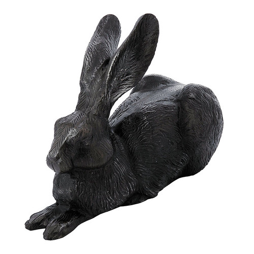 Achla Black Rabbit Garden Decoy Statue E-12C