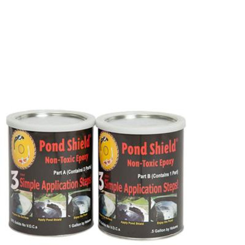 Pond Armor Pond Sheild Non-Toxic Epoxy Pond Liner & Sealer 3 Gallons Black, Competition Blue, Clear, Green, Gray, Tan and White Colors Free Shipping