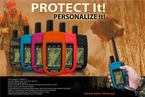 Garmin Alpha 100 Protective Silicone Gel Cover Heavy Duty Flexible Case  Camo