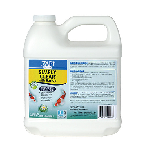 API Pond Care Simply Clear With Barely 64 oz.  Fast Acting Benifical Bacteria Pond Clarifier 248 D 