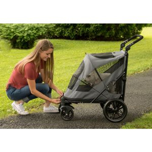 Pet Gear Excursion NO-ZIP Pet Stroller Dark Platinum PG8650NZDP