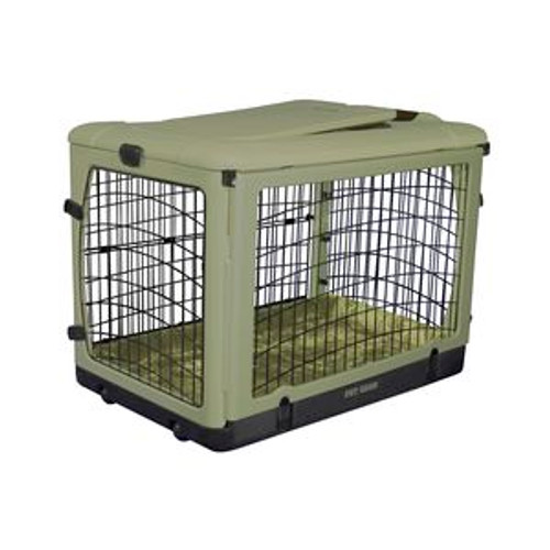 Pet Gear "The Other Door" Steel Crates, Bolster Pad and Carry Bag SAGE PG5942BSG