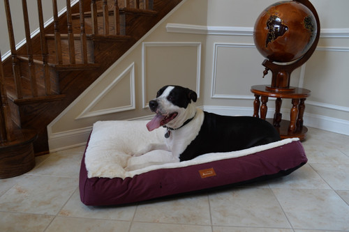 Armarkat Extra Large Dog or Cat Ped Bed Burgundy & IvoryM02HJH/MB-X