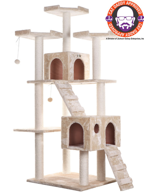 Armarkat Large 70"-76" Classic Cat Tree BEIGE A7401