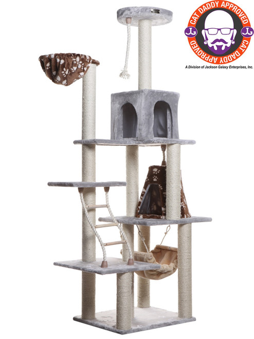 Armarkat Extra Large >76" Classic Cat Tree SILVER GRAY A7802