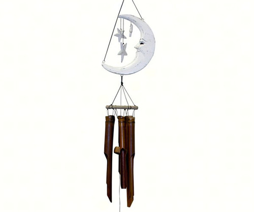 Cohasset Gifts Moon & Stars White Finish Chime CH179W