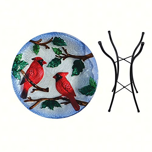 Songbird Essential Perching Cardinals Birdbath w/Stand SE5039