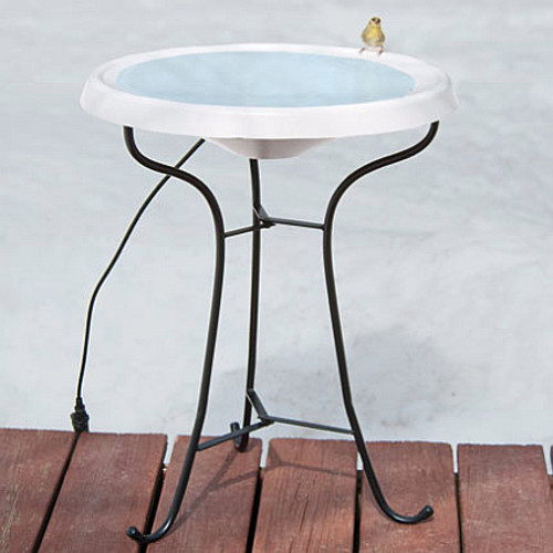 Heated Pedistal Bird Bath Ice Free To -25 Degrees Fahrenheit