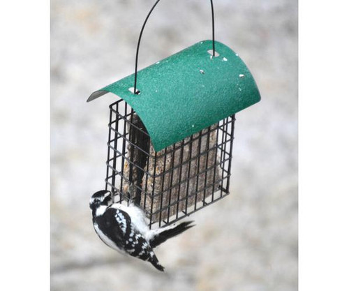 Songbird Essentials Deluxe Double Suet Cage with Green Roof 106
